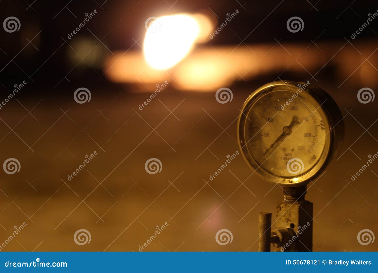 Pressure gauge in oilfield stock image. Image of pressure 50678121