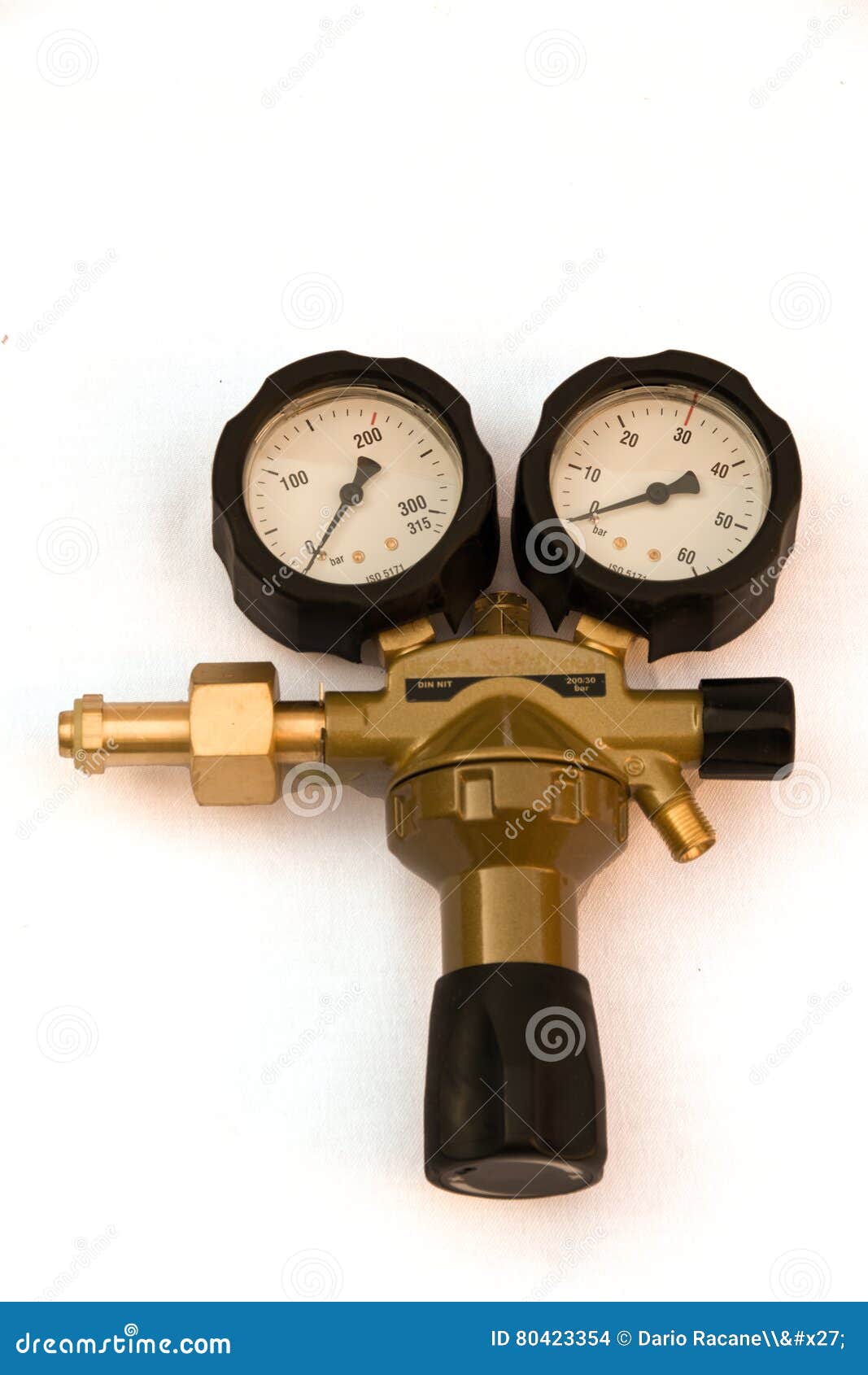 Pressure Gauges and Valves Isolated with Clipping Path Stock Photo Image of cylinder
