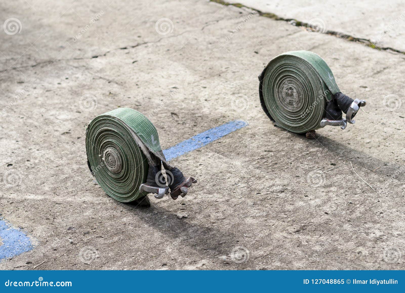 Pressure fire hose. stock image. Image of fire, coupling 127048865