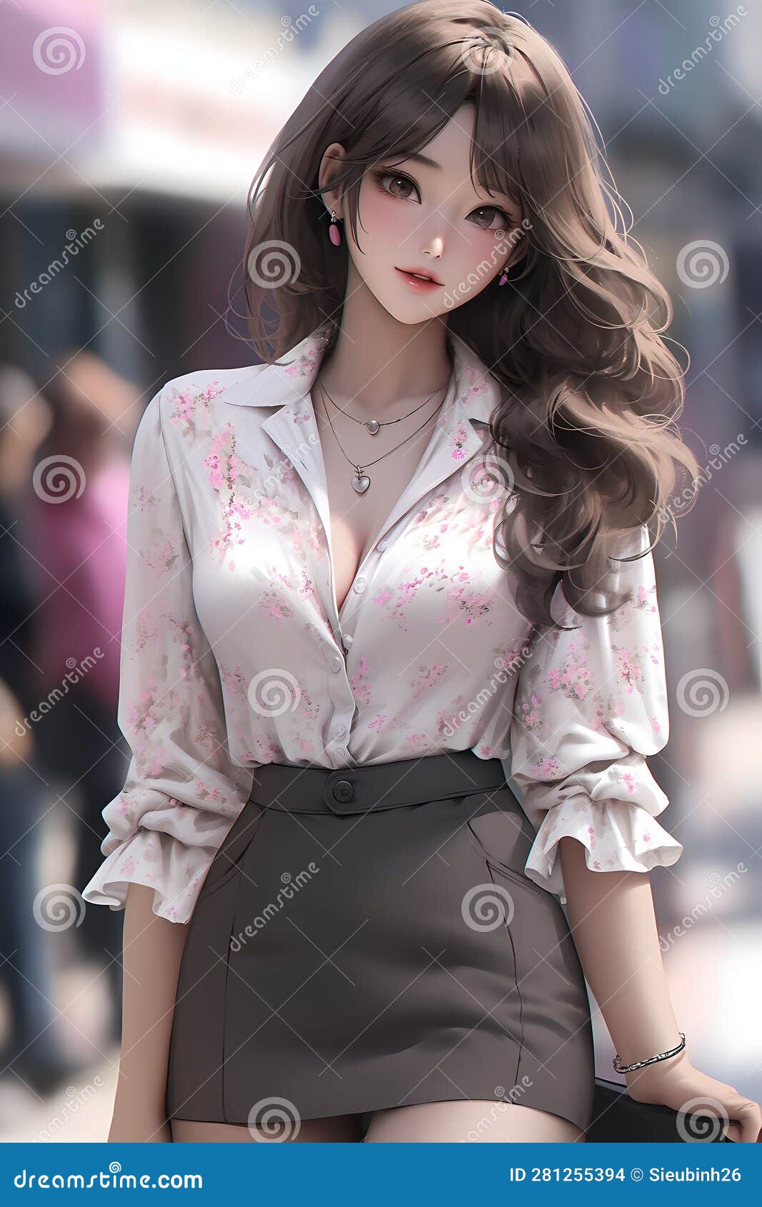 HD wallpaper: Anime, Girl, Brunette, Face, beauty, portrait, beautiful woman  | Wallpaper Flare