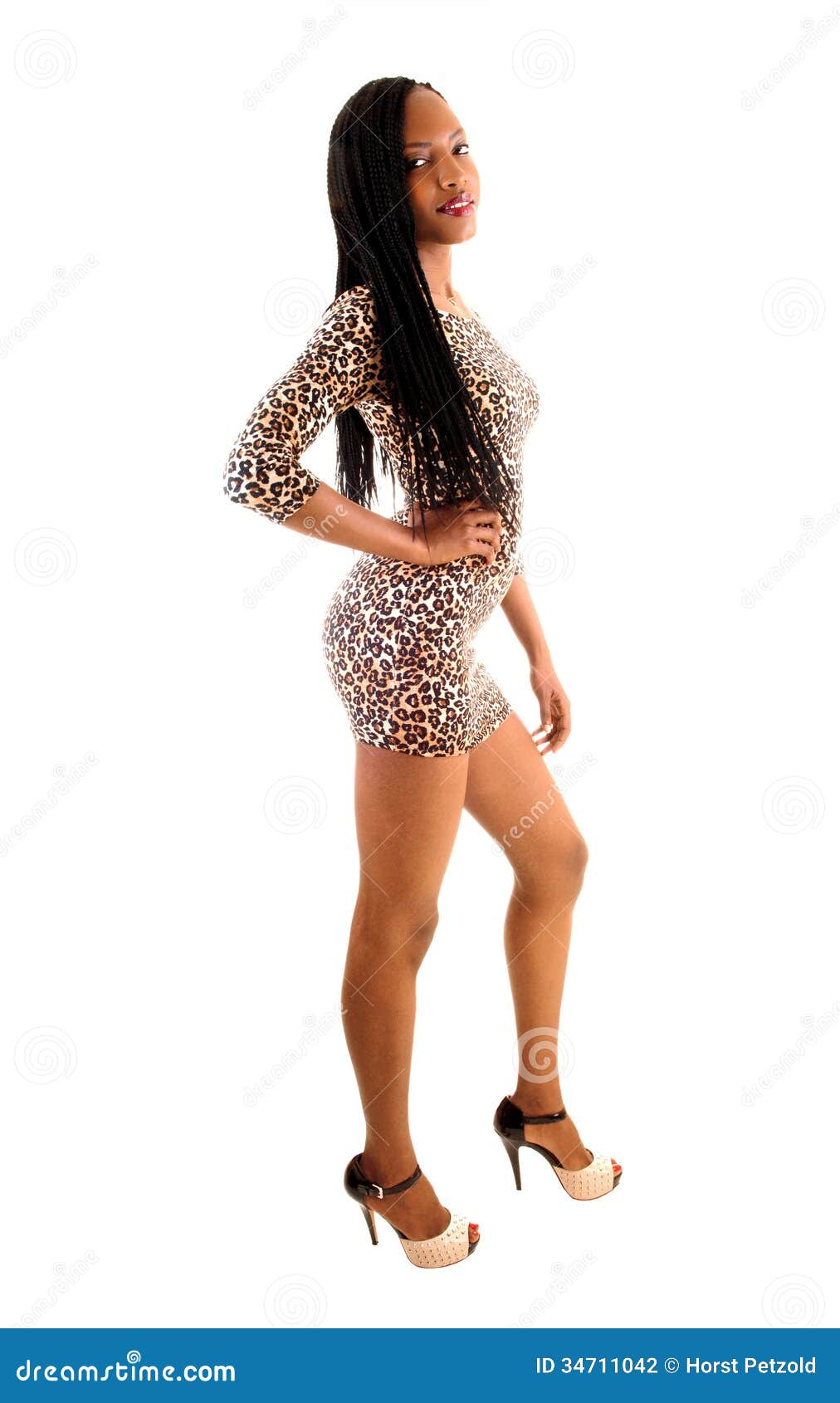 Pretty black tall woman stock photo. Image of figure - 34711042