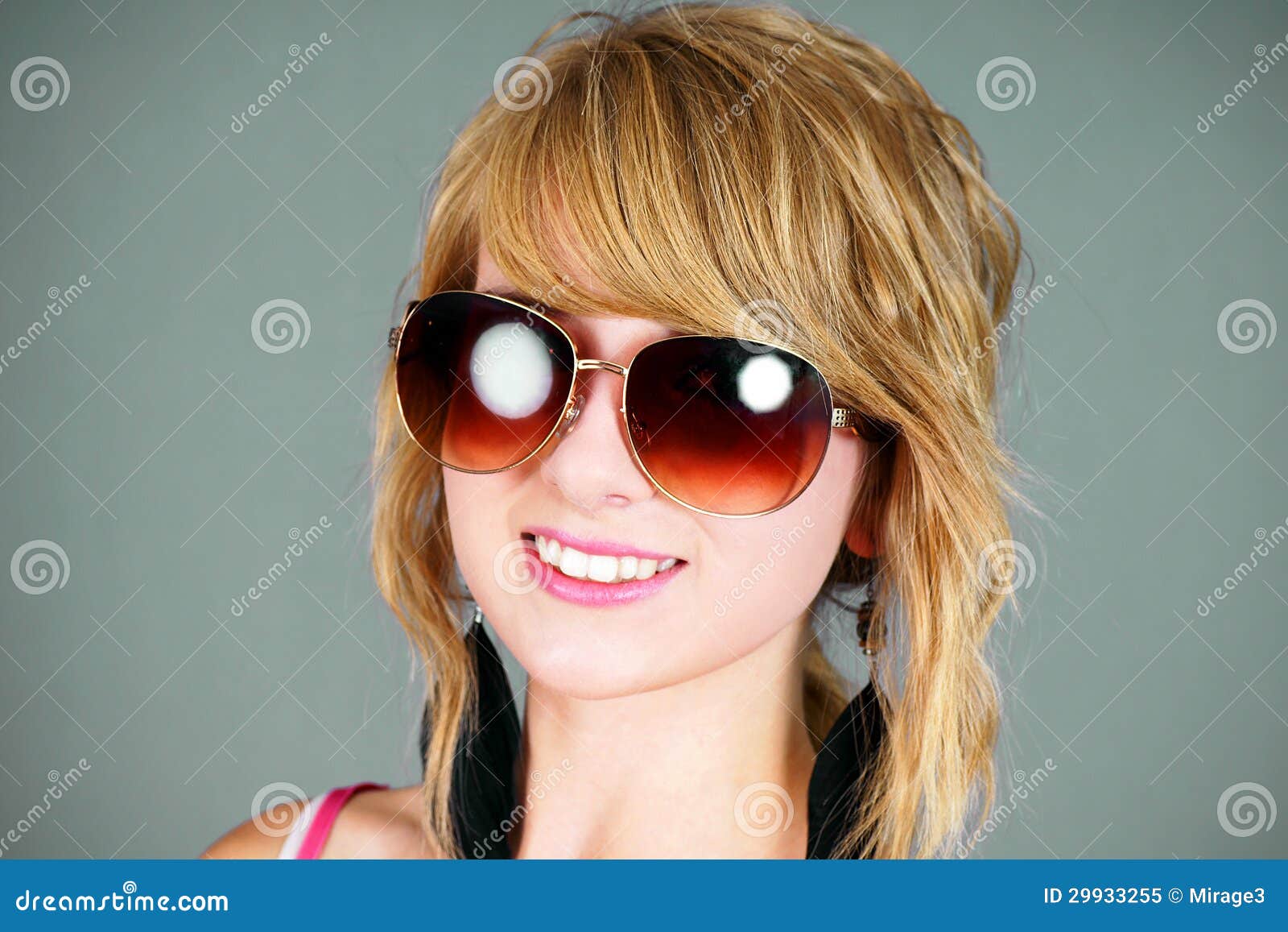 Blond With Sunglasses Stock Image Image Of Beauty Happiness 29933255 