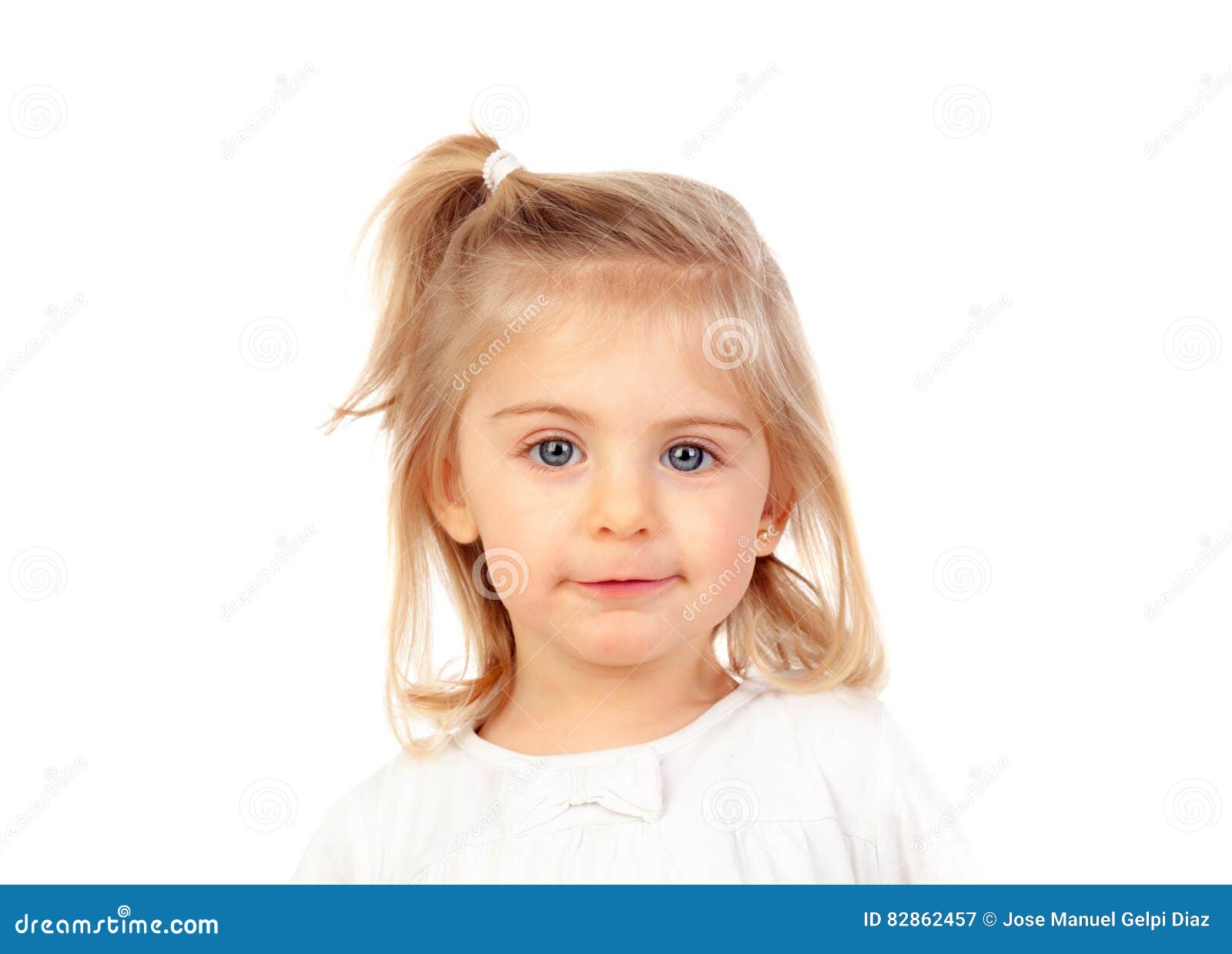 Pretty Blonde Baby Girl With Blue Eyes Stock Image Image Of Girl