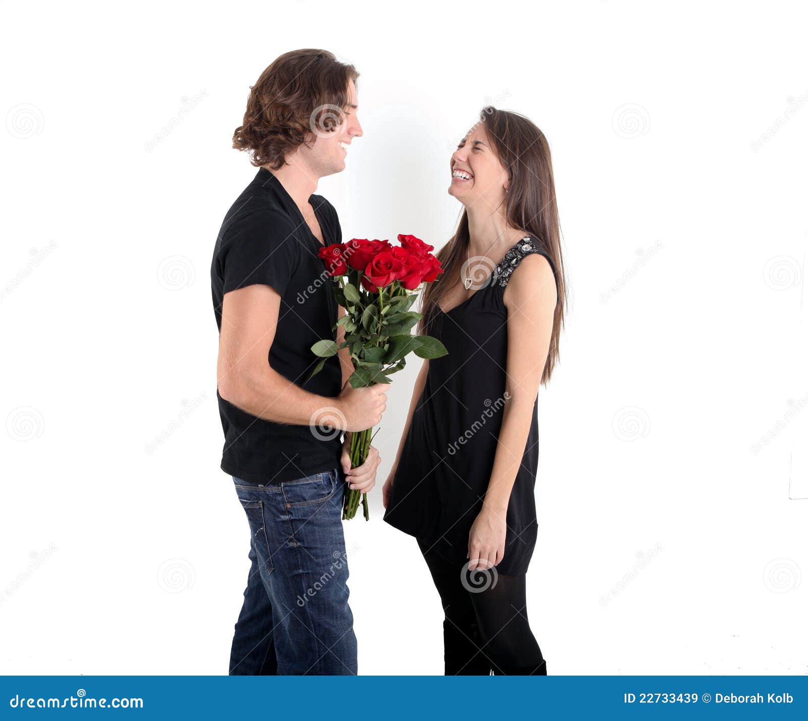 Pretty Brunette Couple stock image. Image of portrait - 22733439
