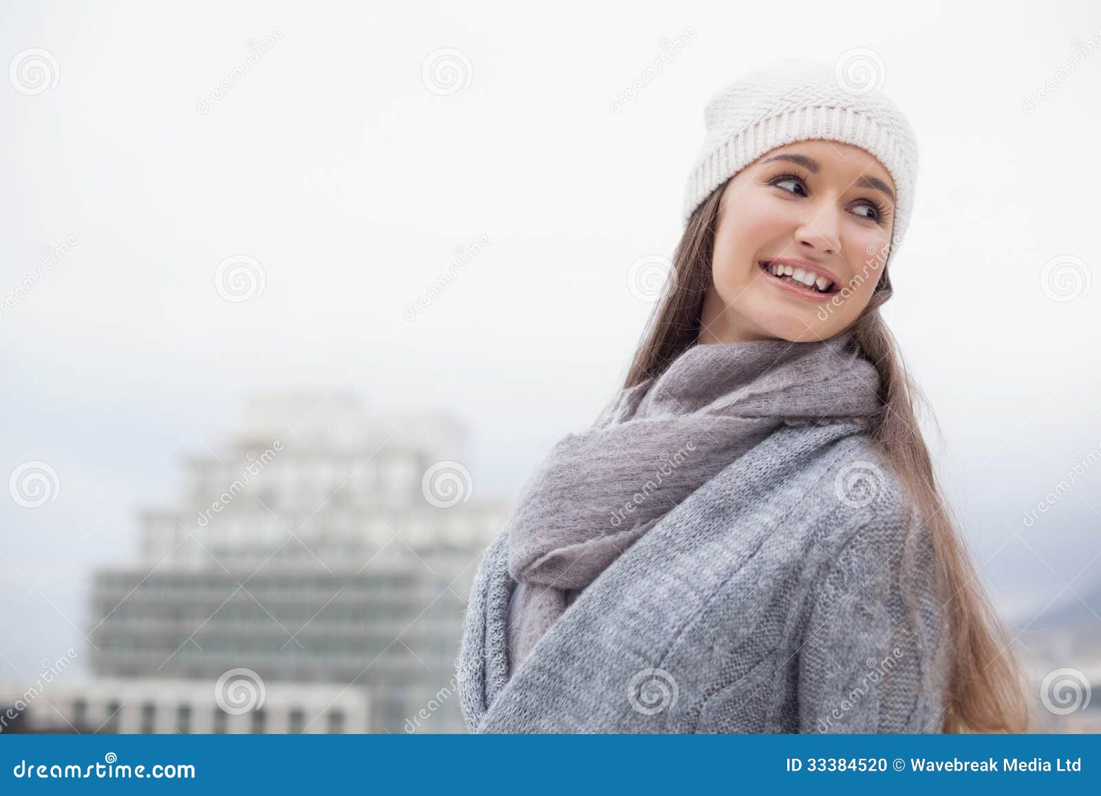 Pretty Brunette with Winter Clothes on Stock Photo - Image of girls ...