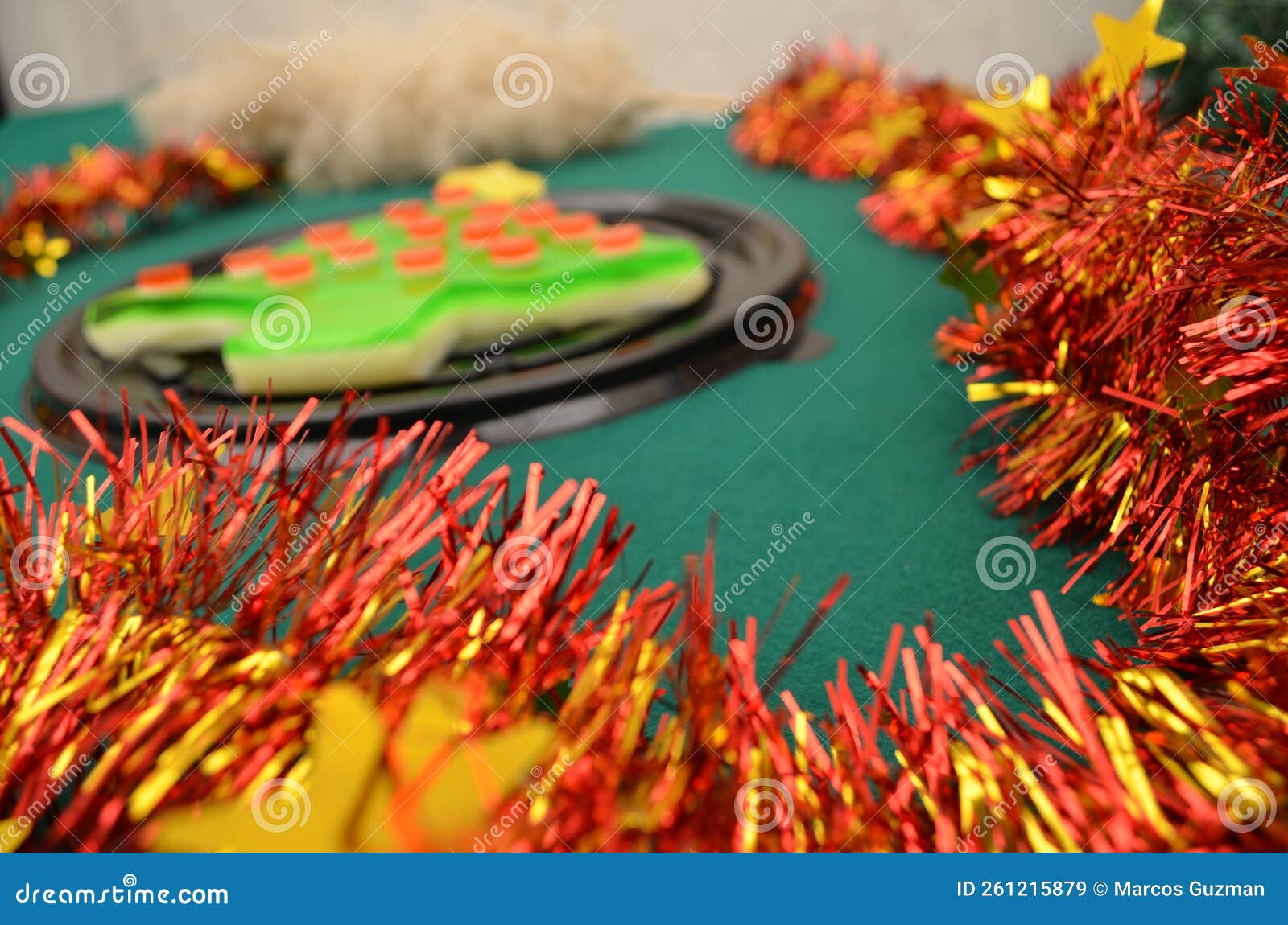 Pretty Christmas Jelly in the Shape of a Pine Tree Stock Image Image