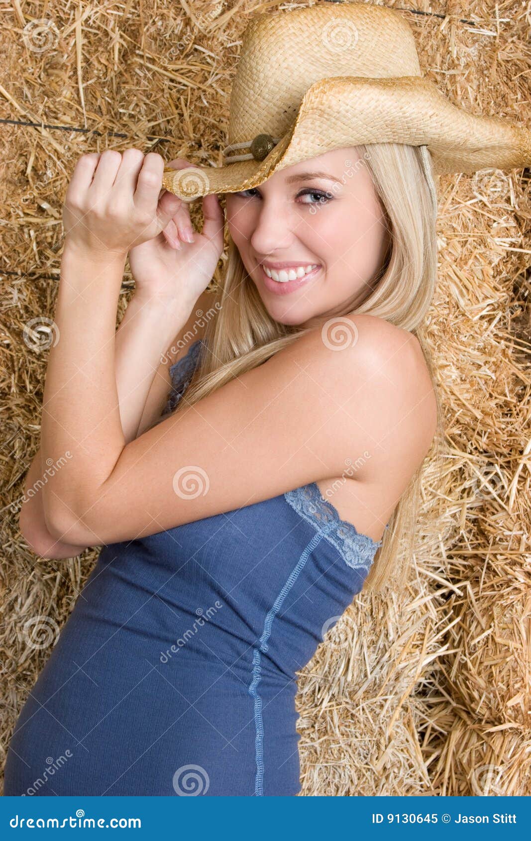 Pretty Cowgirl stock image. Image of cowboy, blonde, fashion - 9130645