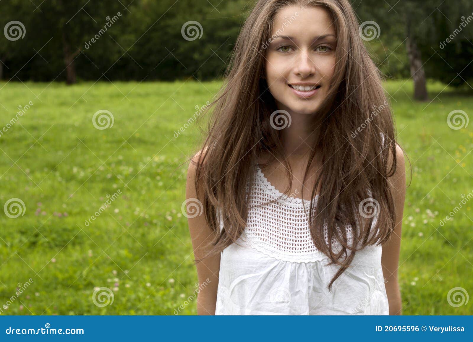 Pretty cute young woman stock photo. Image of casual - 20695596