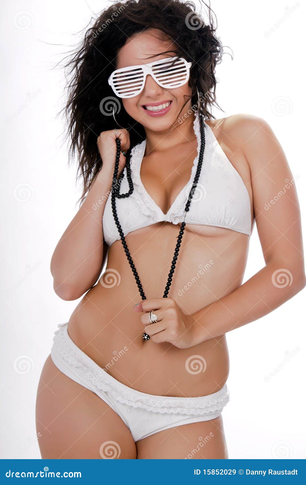 Pretty Female Wearing a Bikini and Sunglasses Stock Image Image of head, eyeglasses 15852029