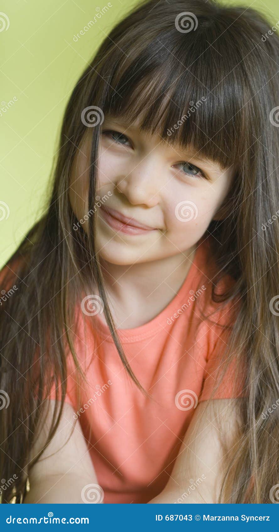 Pretty girl stock image. Image of look, children, happy 687043