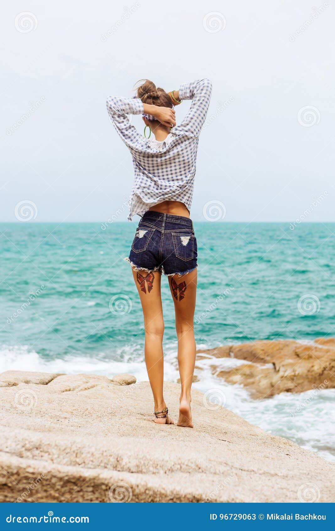 Beach big beautiful woman