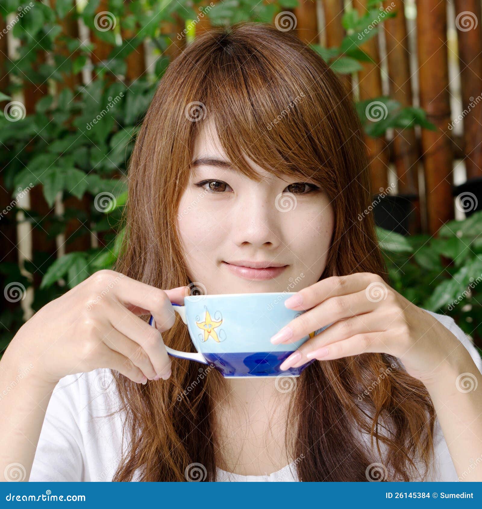 Pretty Girl with Latte Coffee02 Stock Photo Image of youth, latte