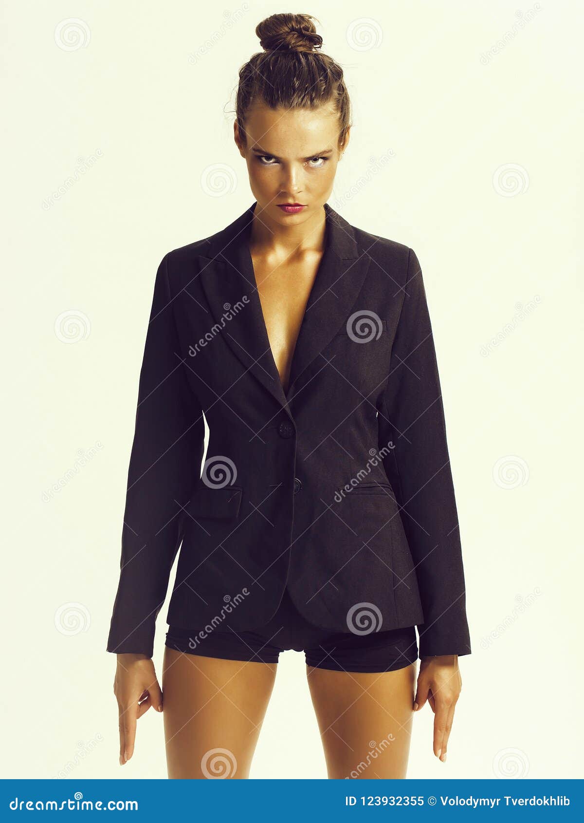 suit jacket and shorts