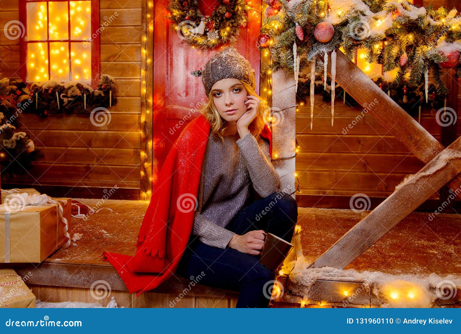 Girl with cup of tea stock photo. Image of ornate, event - 131960110