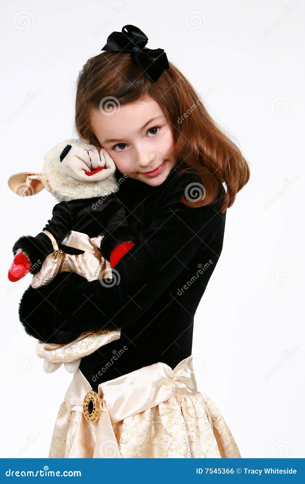 Pretty Girl with Stuffed Animal Stock Photo - Image of facial, individual:  7545366