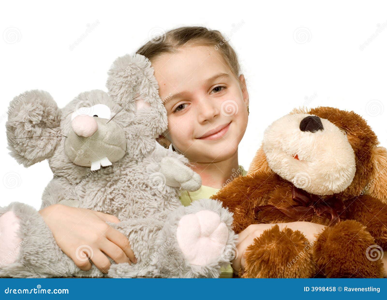 Pretty girl with toys stock photo. Image of young, smiling - 3998458