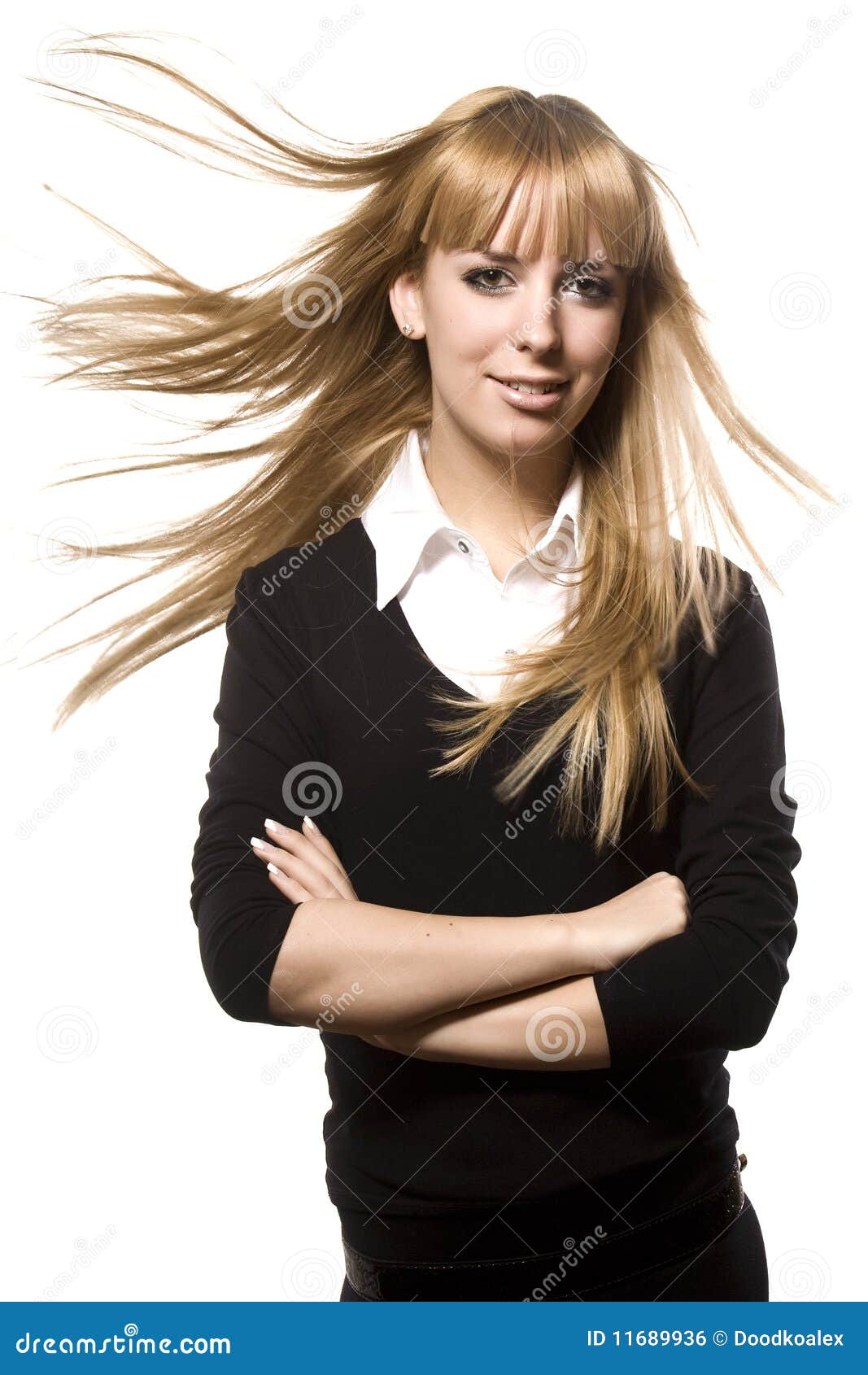 Pretty Girl on White Background Stock Photo Image of glamour, beauty