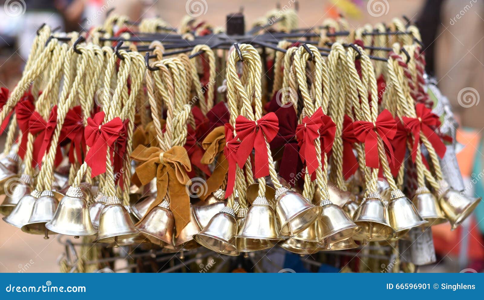 Pretty Jingle Bells , Time for Holidays and Celebration, Christmas Time. Stock Image - Image of 