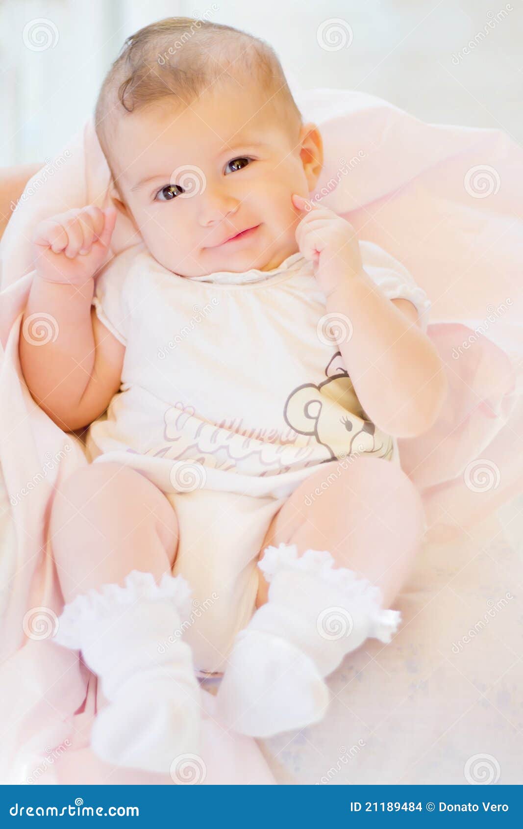Pretty little baby stock photo. Image of life, female 21189484