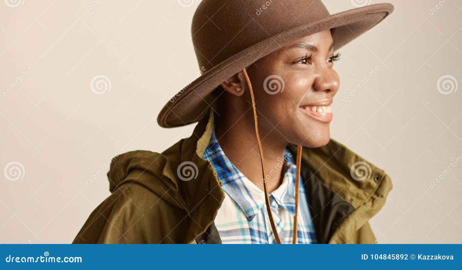 Pretty Mixed Race Woman With Short Hair Stock Photo Image Of