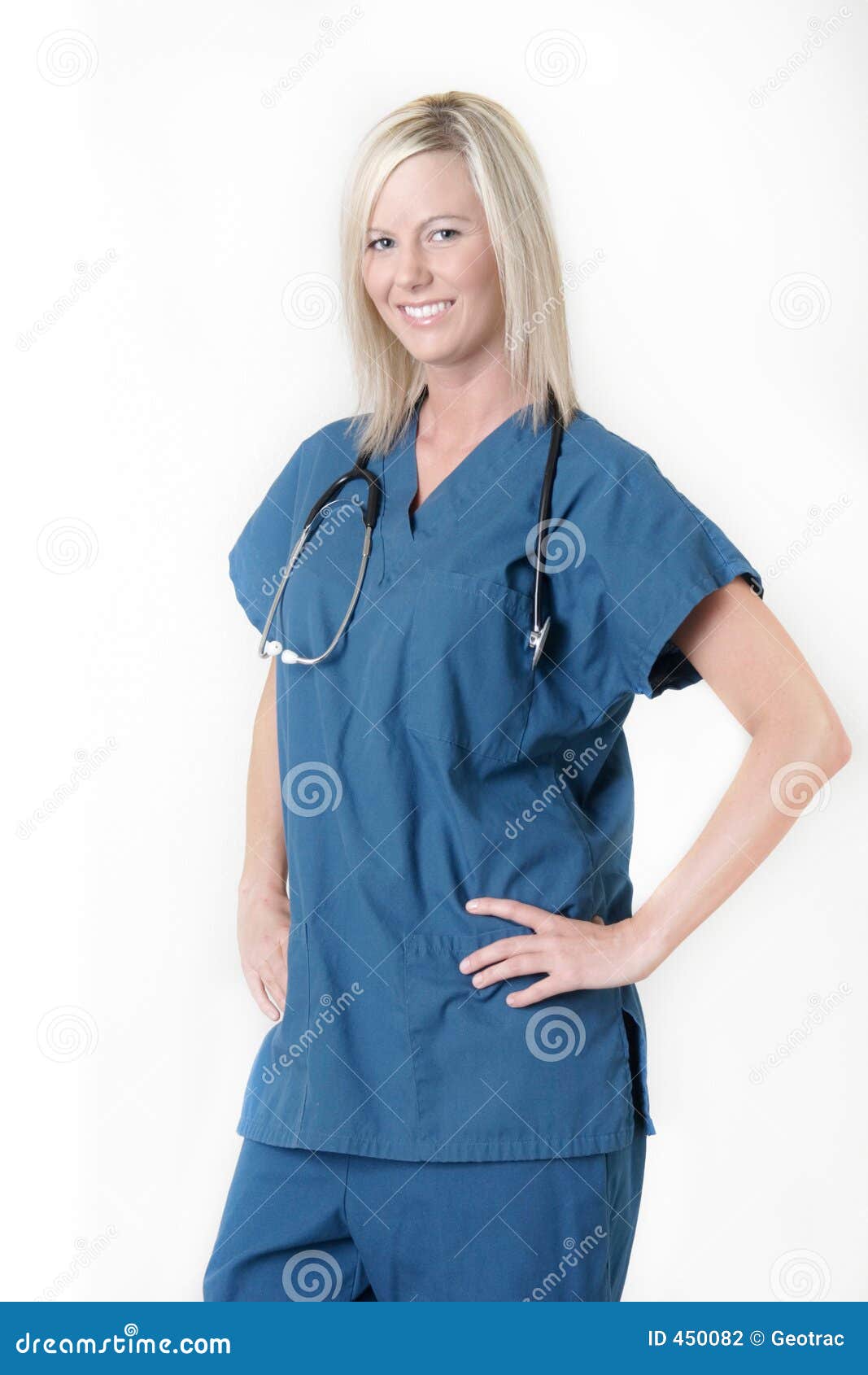 Pretty Nurse With Friendly Expression Stock Photography - Image: 450082