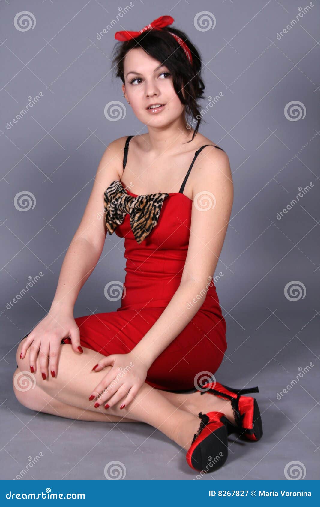 Pretty pinup girl stock image. Image of woman, heels