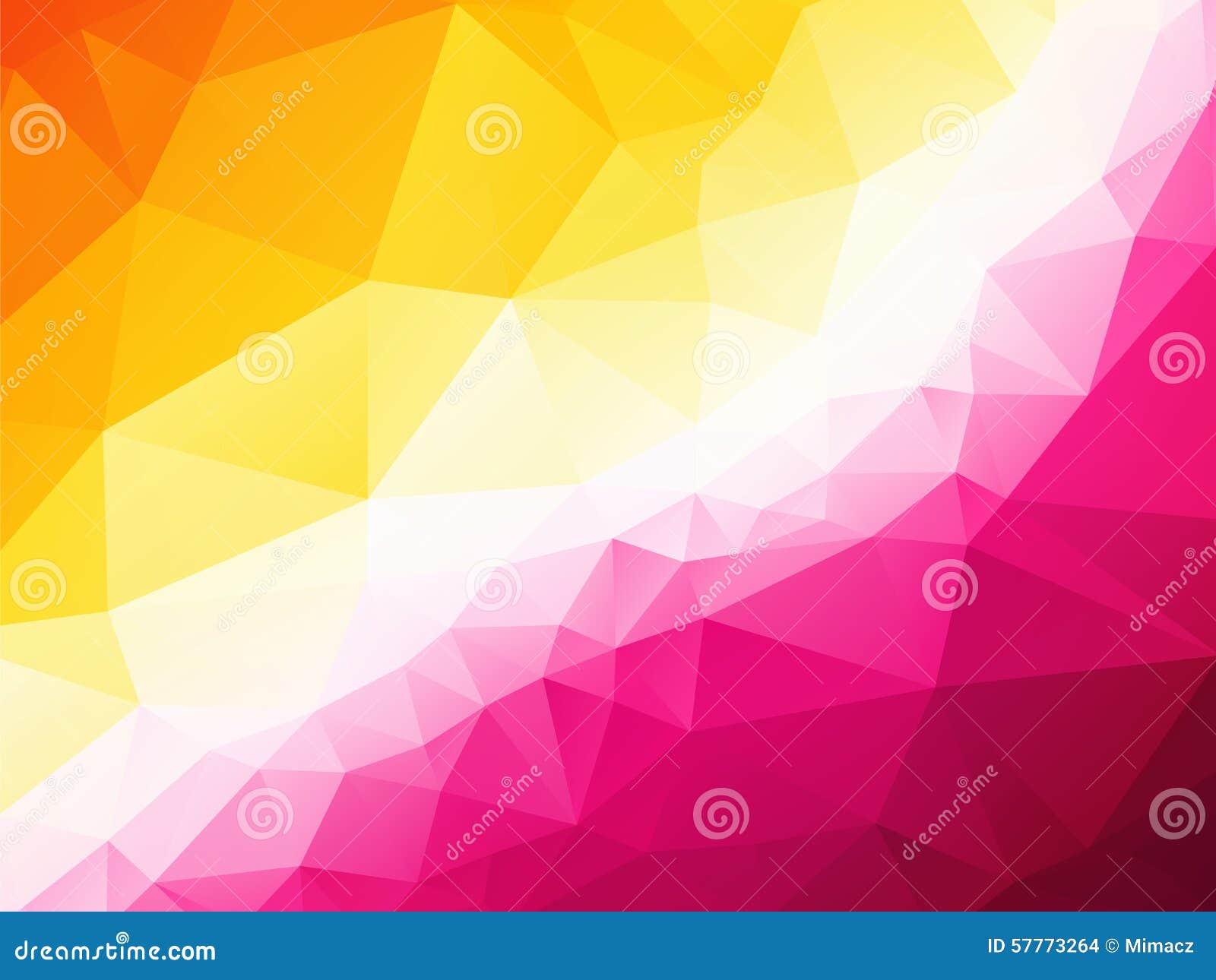 Pretty Pink Yellow Background Stock Vector - Illustration of mosaic, style:  57773264
