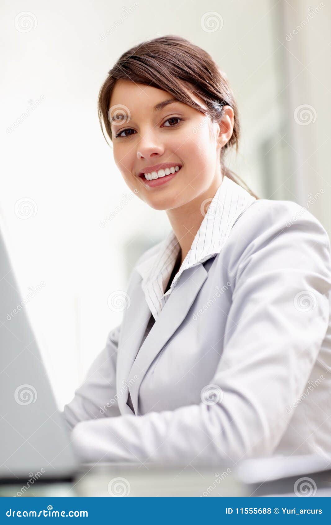 Pretty Successful Business Woman at Work Stock Photo - Image of adult ...