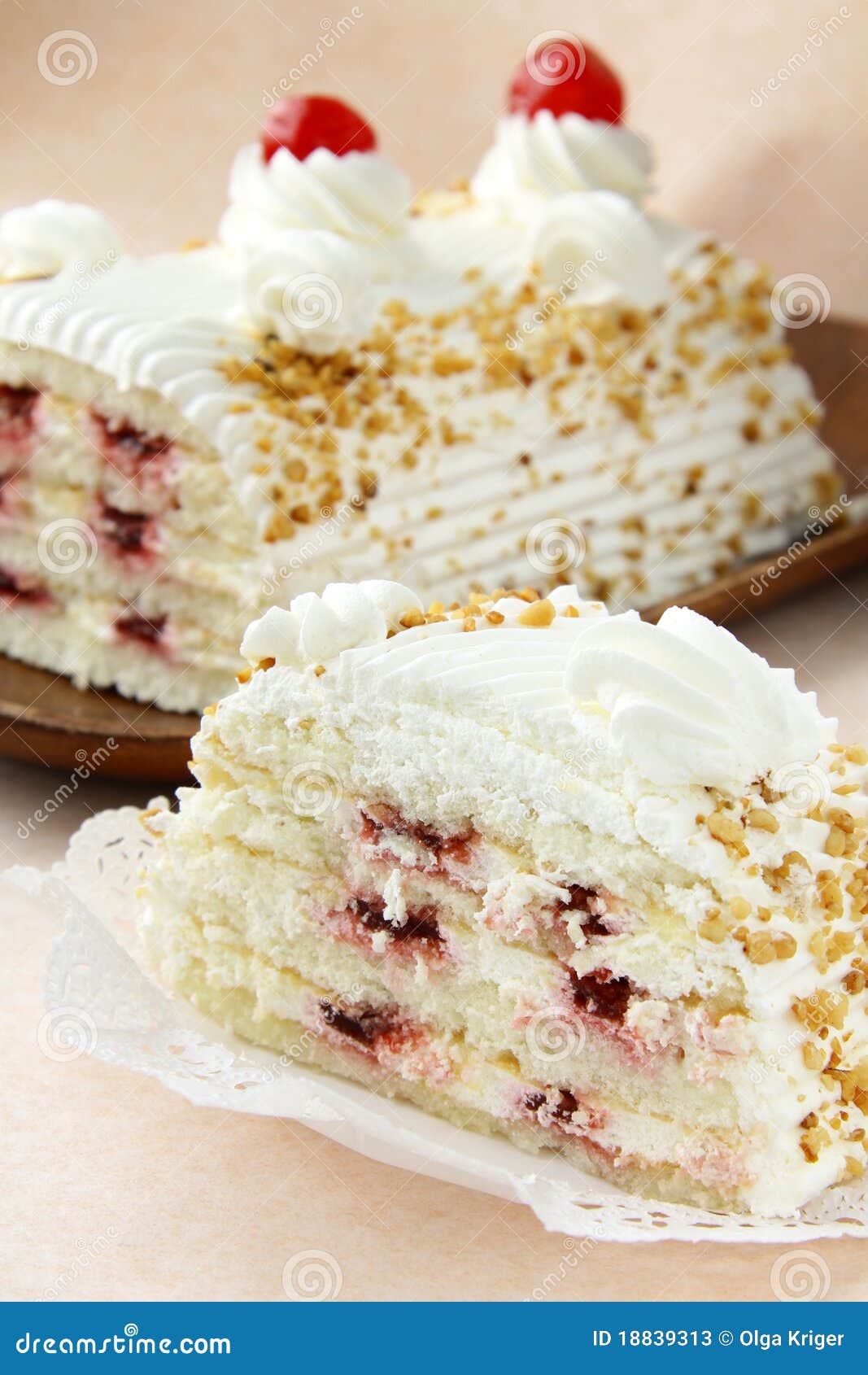 Pretty tasty piece of cake stock image. Image of dessert 18839313