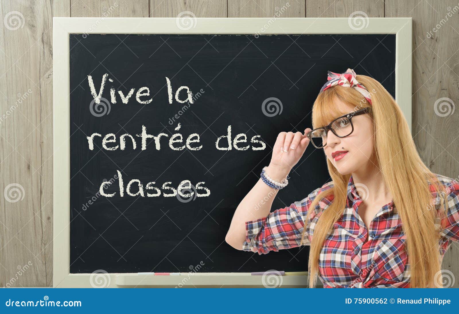 Vive La Rentree Meaning Back To School In French Written On Sticky ...