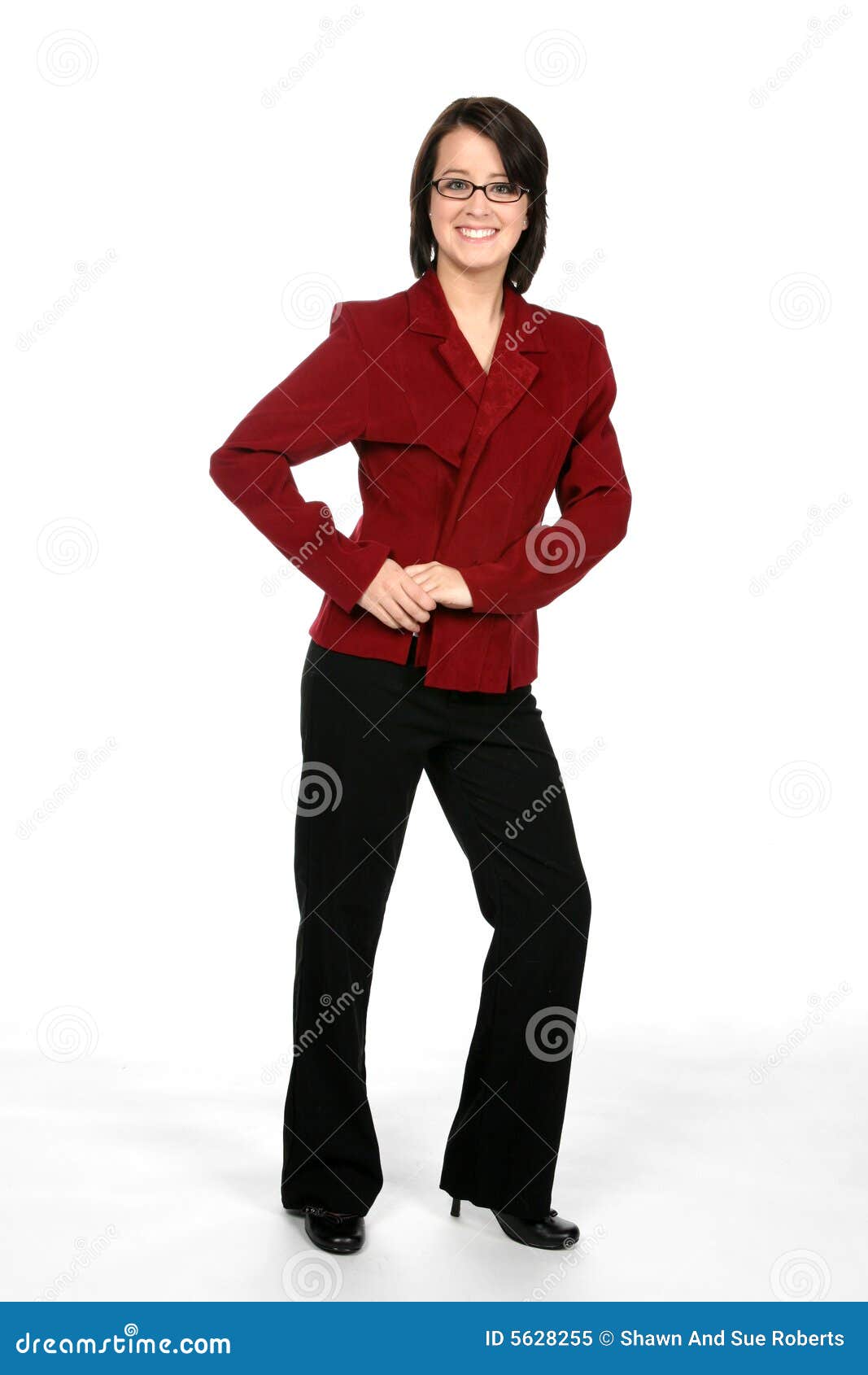 Pretty Teen in Business Casual Stock Image - Image of business, jacket:  5628255