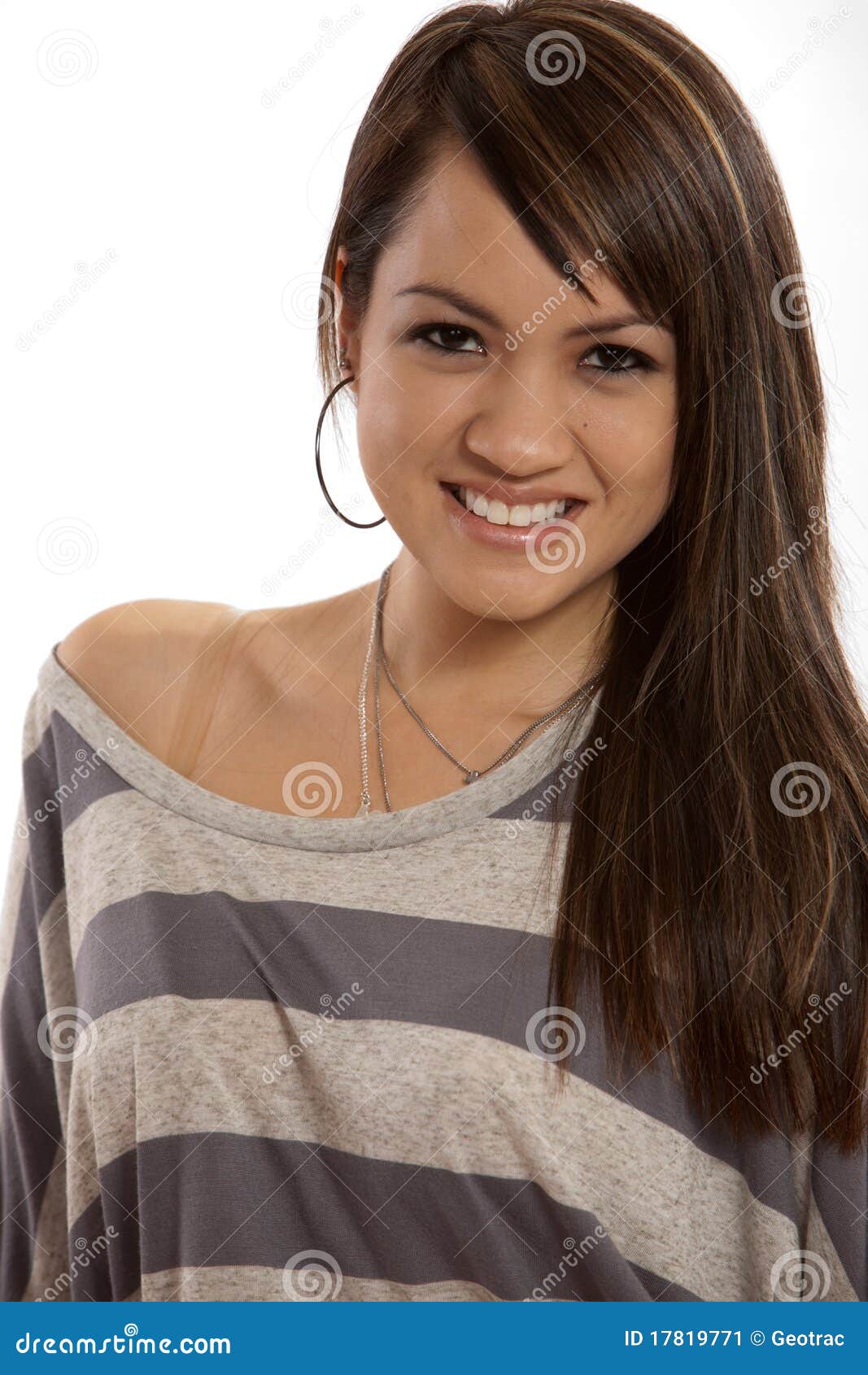 Pretty Twenties Filipino Woman In Fashion Attire Stock Image - Image