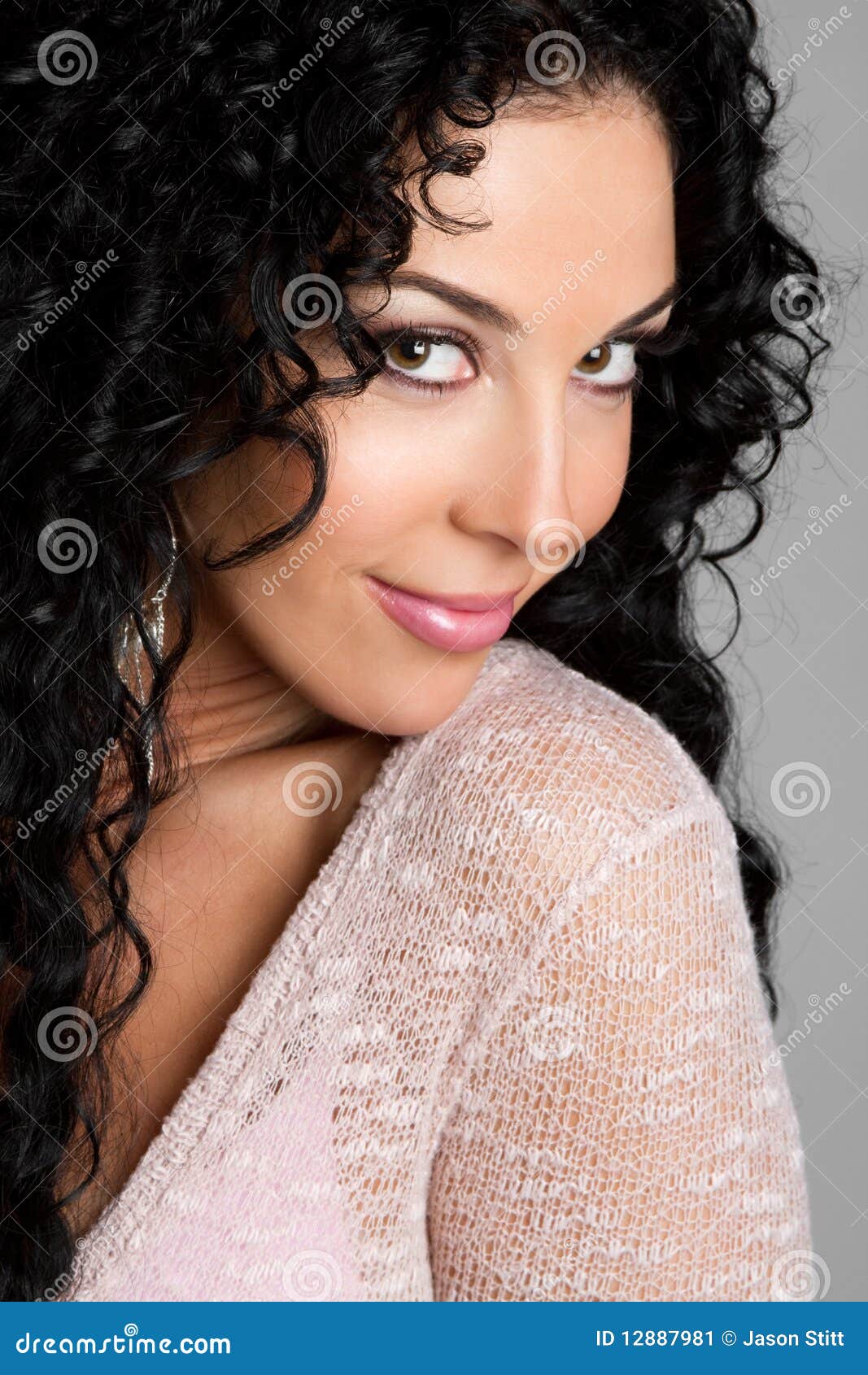 Pretty Woman stock image. Image of girls, smile, hair - 12887981