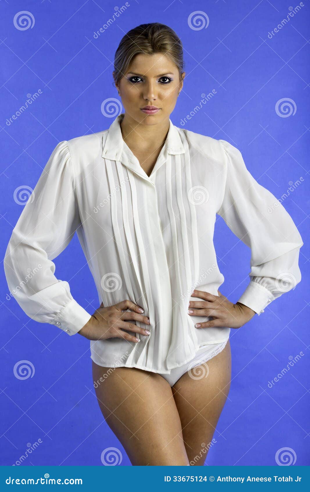 Pretty Woman Only Wearing A White Shirt Pretty Woman Only Wearing A White Shirt