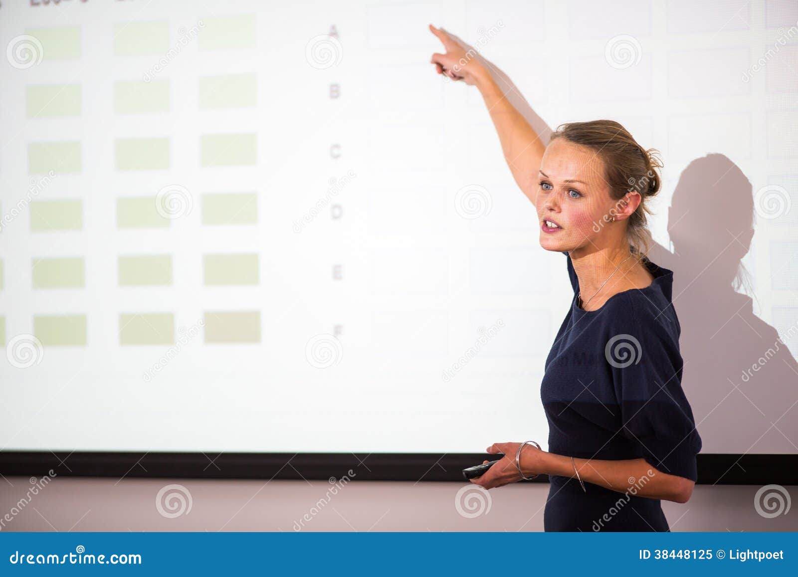 girl doing presentation