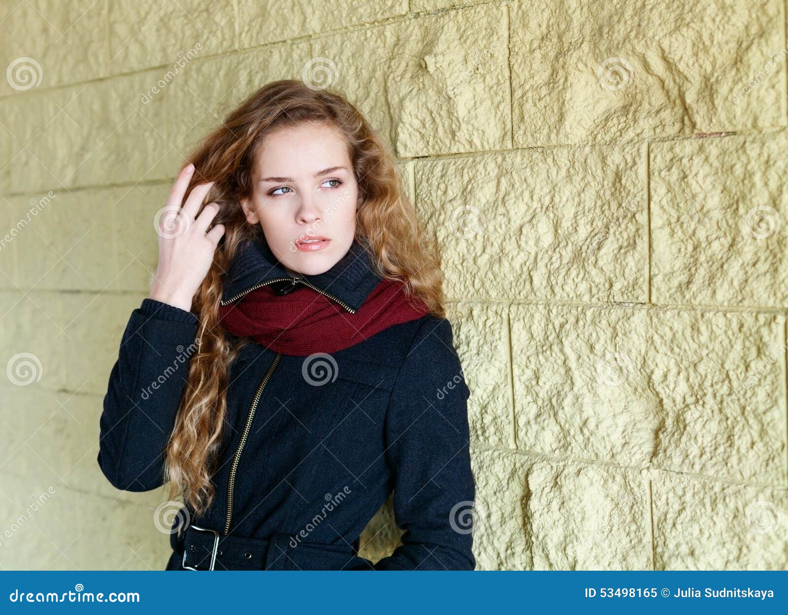 4,414 Curly Hair Girl Scarf Stock Photos - Free & Royalty-Free Stock Photos  From Dreamstime