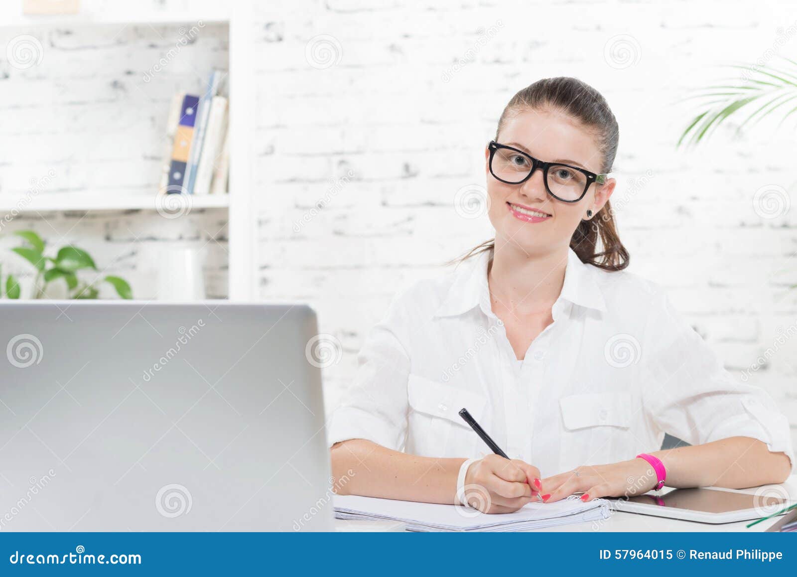 Pretty young secretary stock image. Image of young, corporate - 57964015