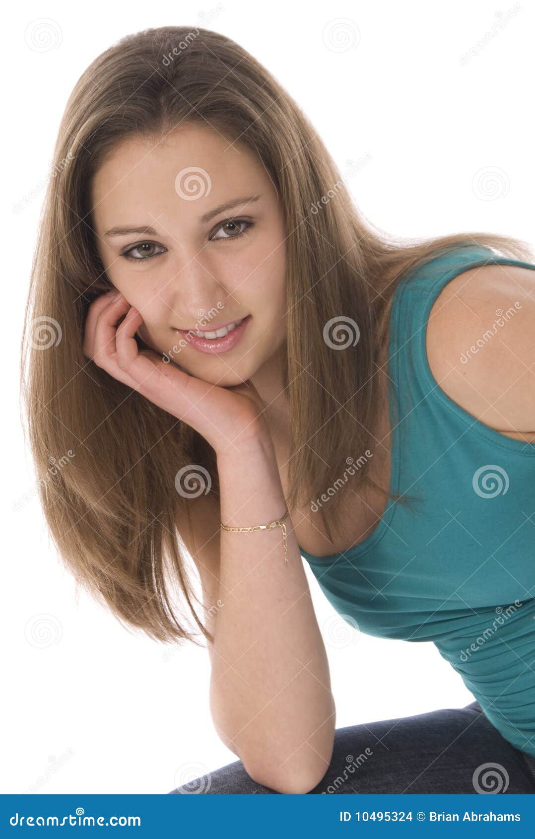 Pretty young woman stock photo. Image of engaging, beautiful 10495324