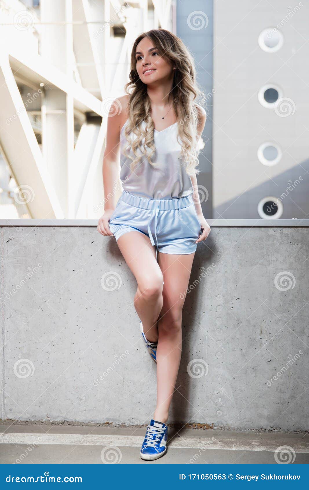 Pretty Young Woman Posing Outdoors Stock Image - Image of girl, outdoor ...