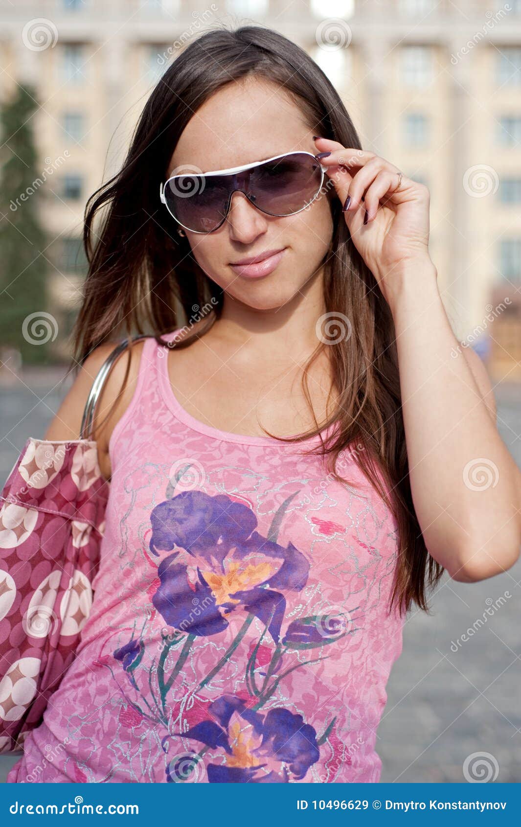 Pretty Young Woman in Sunglasses Stock Image Image of fashion, smiley