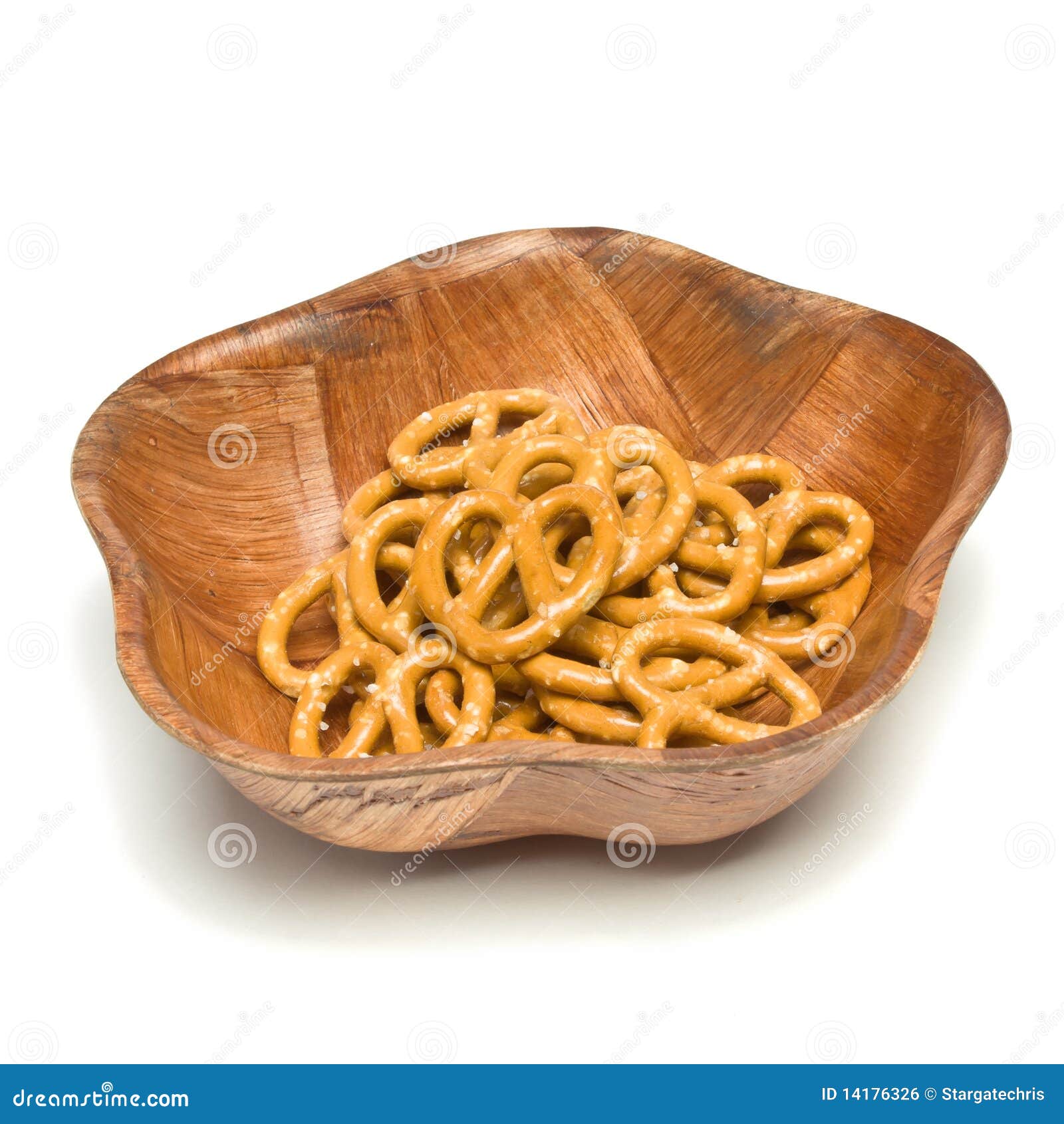 Pretzel Bowl stock photo. Image of fattening, heap, bowl 14176326