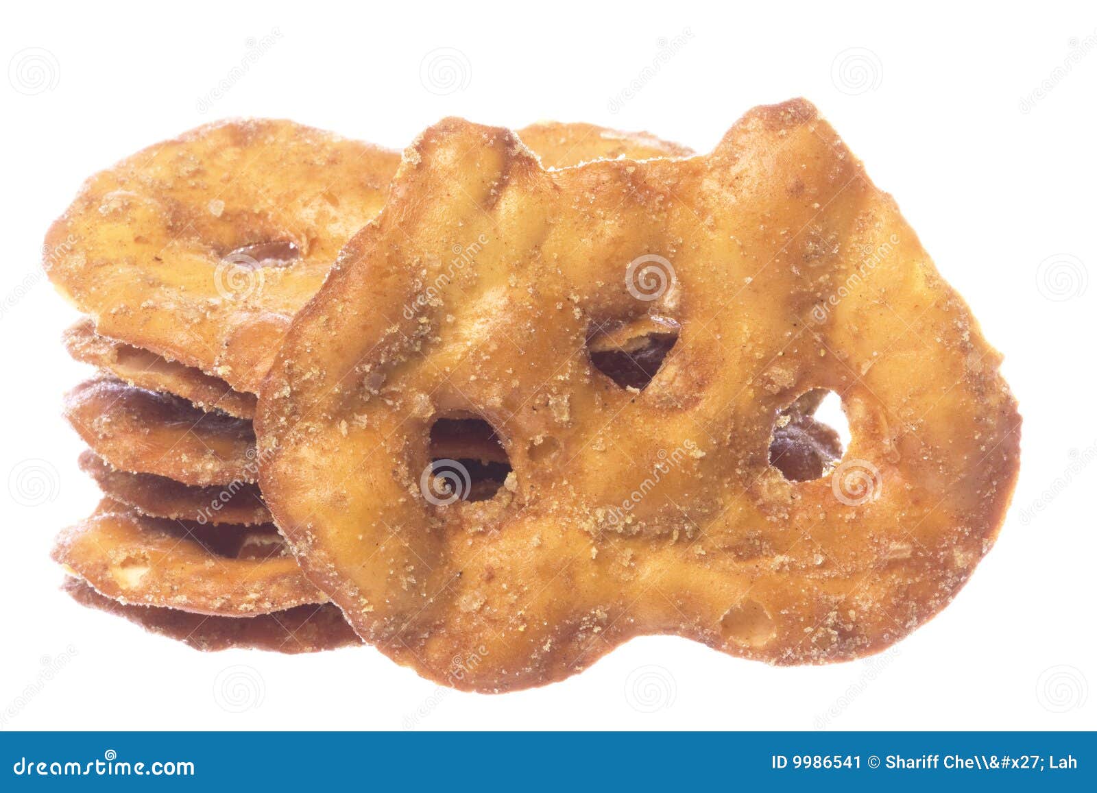 Pretzel Crackers Isolated stock image. Image of crackers 9986541