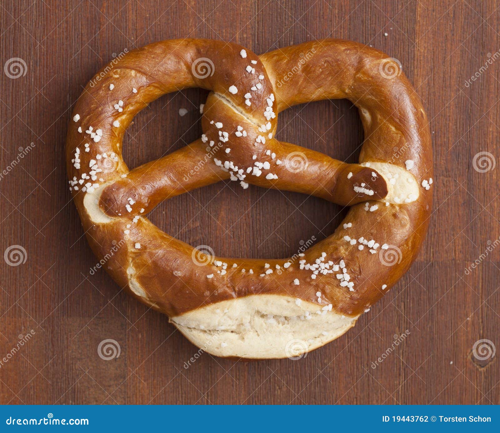 Pretzel with salt stock photo. Image of food, salted 19443762