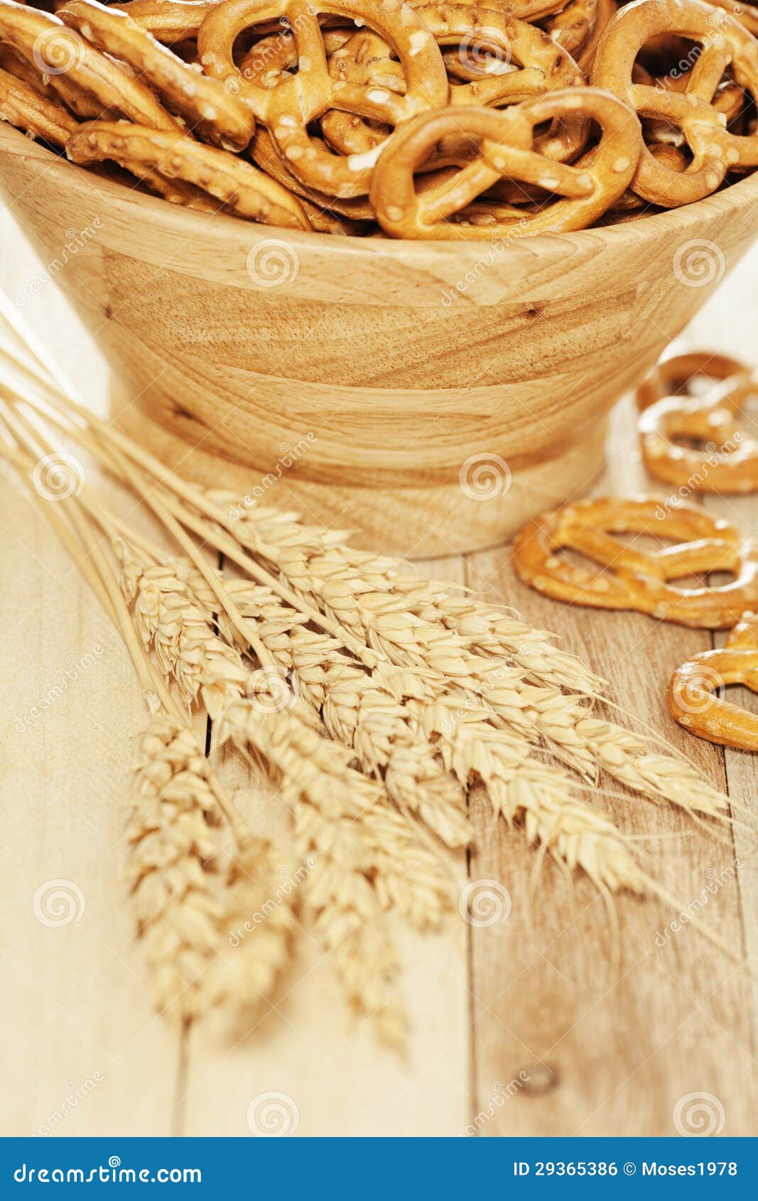 Pretzels and wheat stock photo. Image of crunchy, crusty 29365386