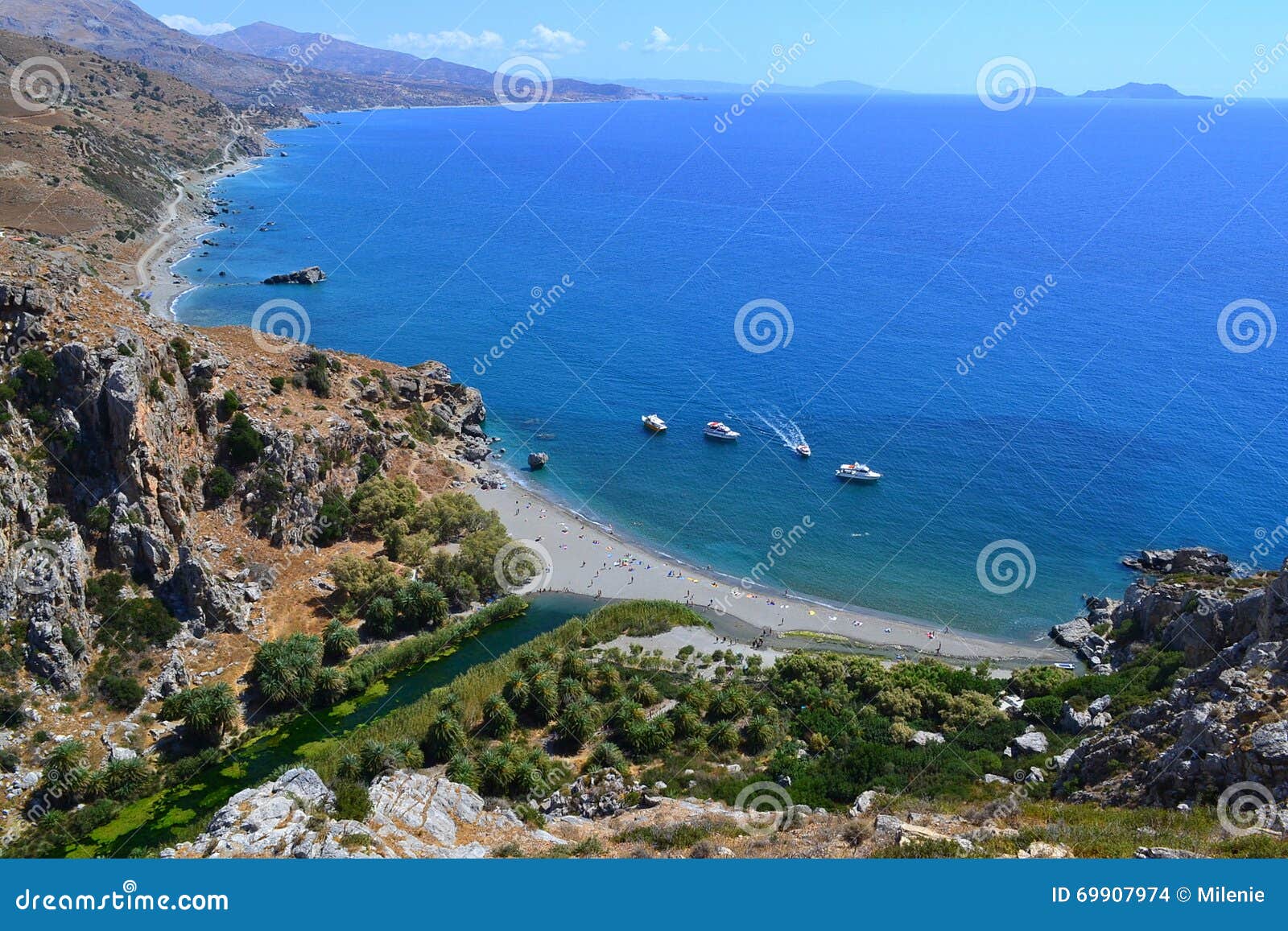 preveli beach, creta, greece