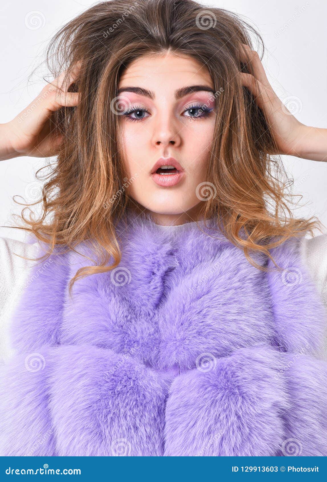 Prevent Winter Hair Damage. Woman Makeup Face Touch Hair Volume Hairstyle Stock Image - Image of fashionable, care: 129913603 Prevent Winter Hair Damage. Woman Makeup Face Touch Hair Volume Hairstyle Stock Image - Image of fashionable, care: 129913603