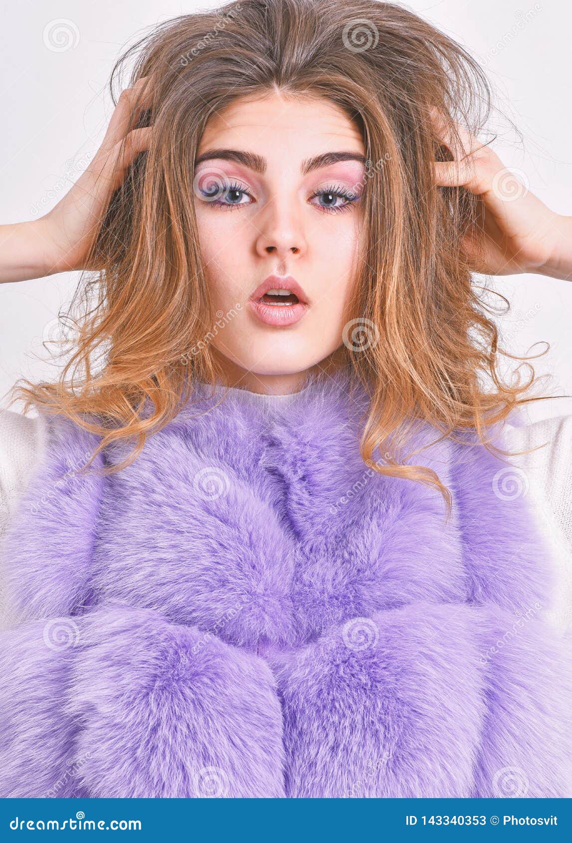 Prevent Winter Hair Damage. Woman Makeup Face Touch Hair Volume Hairstyle Stock Image - Image of salon, fashion: 143340353 Prevent Winter Hair Damage. Woman Makeup Face Touch Hair Volume Hairstyle Stock Image - Image of salon, fashion: 143340353