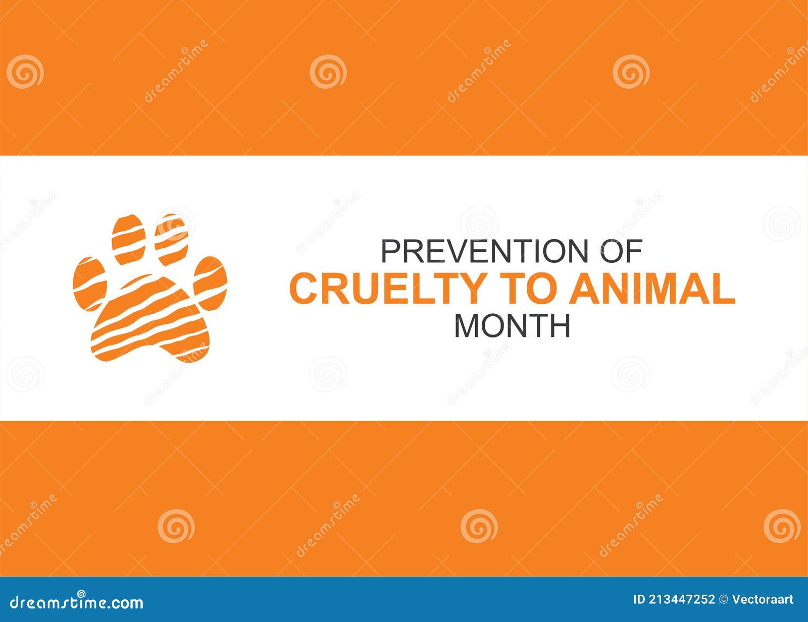 Prevention of Cruelty To Animal Month Stock Vector - Illustration of  spirit, awareness: 213447252