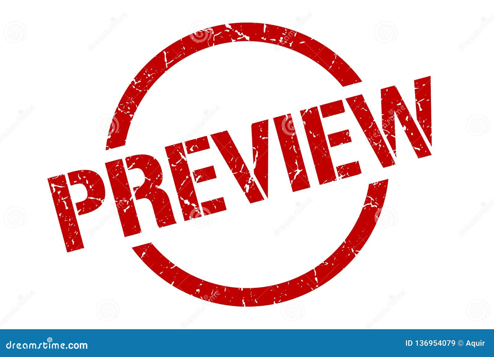 Preview stamp stock vector. Illustration of seal, scratched - 136954079