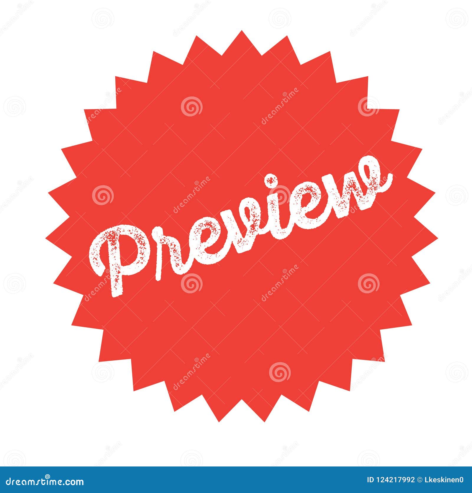 Preview stamp on white stock vector. Illustration of icon - 124217992